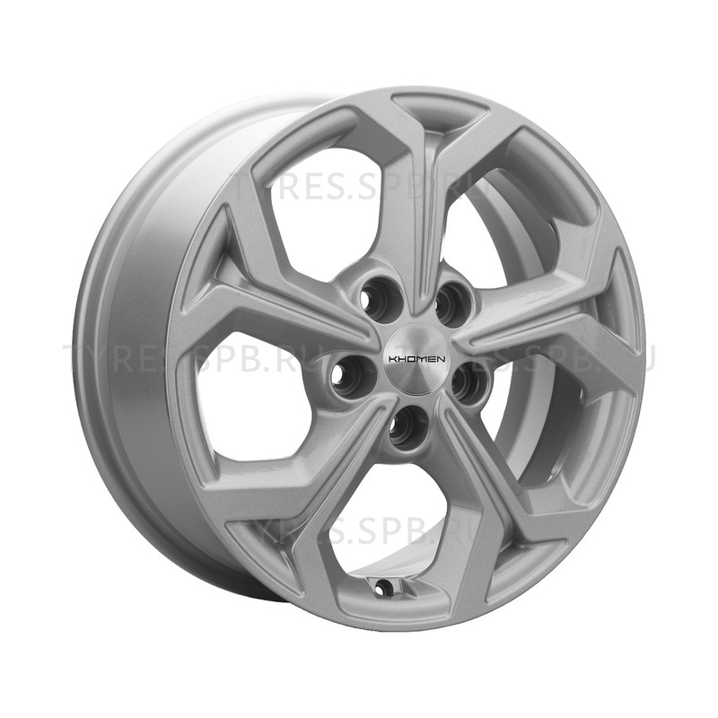 6.5x16 5x108 63.3 ET50 Khomen Wheels KHW1606 (Focus) F-Silver Вид 1