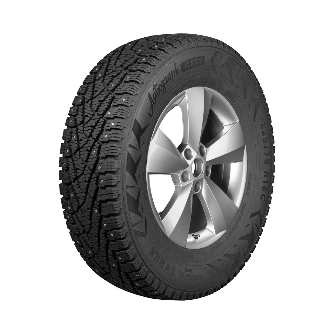 195/75 C R16  Ikon Tyres (Nokian Tyres) Autograph Ice C3 шип 107/105R Вид 0