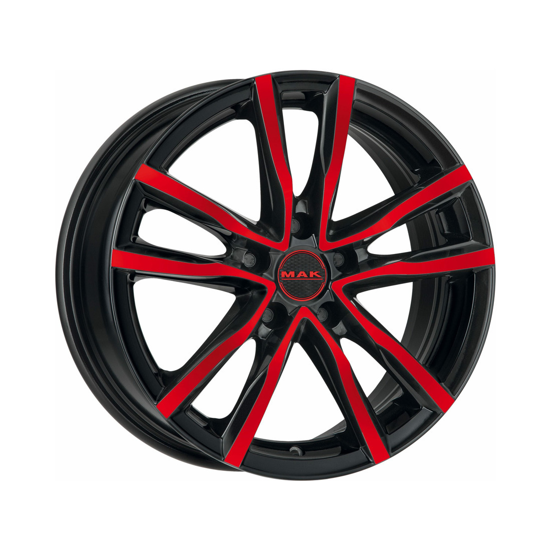 8x18 5x114.3 76 ET40 black and red Вид 0