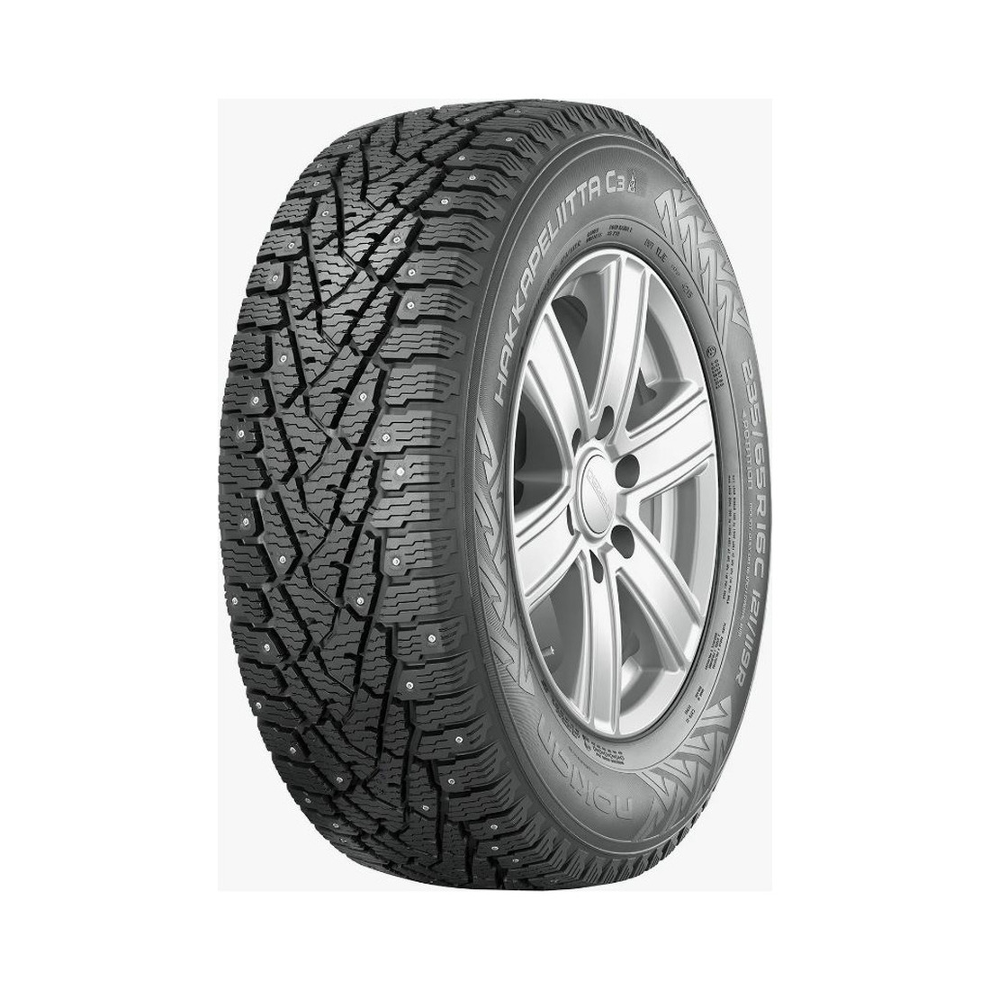 215/75 C R16  Nokian Tyres (Ikon Tyres) Hakkapeliitta C3 шип 116/114R Вид 0