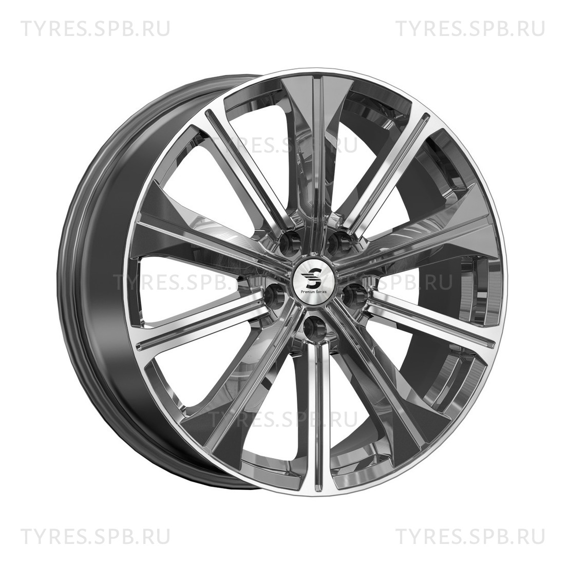 Купить литые диски КР013 Diamond gloss graphite СКАД 7x19 5x108 60.1 ET33 в  Санкт-Петербурге по отличной цене.